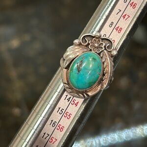 Sterling Silver and Turquoise Native American ring, size 6